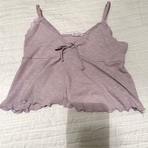 purple babydoll top
